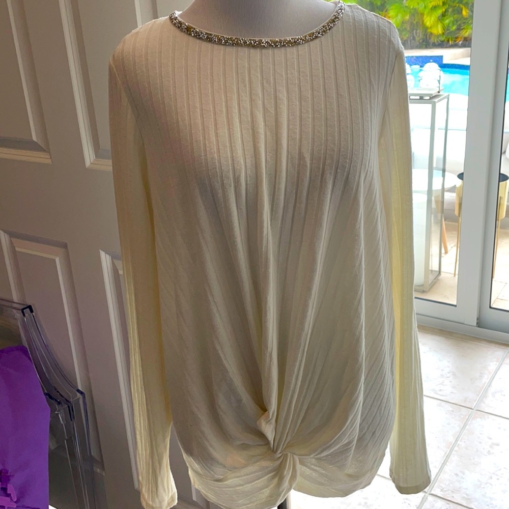 JUICY COUTURE cream  sweater large